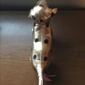 Victoria Secret Gold Foil Polka Dot Dog.